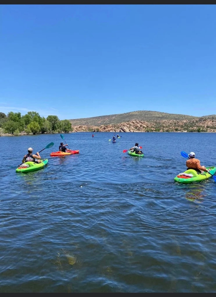 Kayaking on an Arizona lake